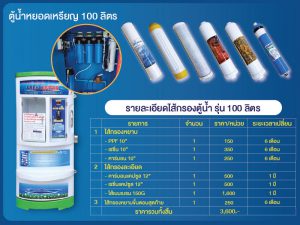 ชุดไส้กรองตู้น้ำ 100 ลิตร